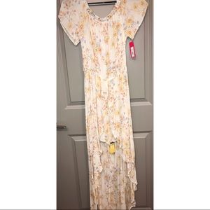 Off The Shoulder High-Low Romper